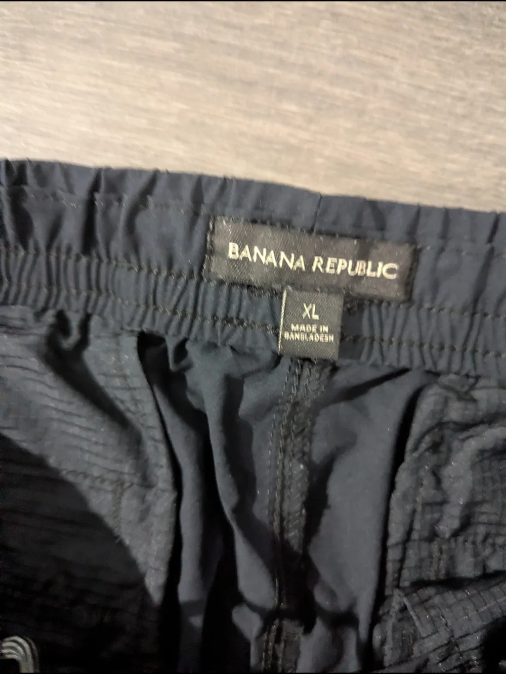 Banana Republic Men's Black Jogger Pants with Drawstring